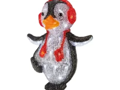 Acryl-Pinguin LED Mehrfarbig