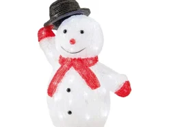 Acryl-Schneemann LED Mehrfarbig