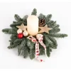 Adventsgesteck 30 cm mit 1 Kerze 100/60 Creme