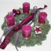 Adventskranz inkl. 4 Kerzen Ø 35 cm Brombeere