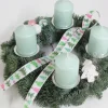 Adventskranz mit 4 Kerze Ø 30 cm Eukalyptus