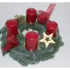 Adventskranz mit 4 Kerze Ø 30 cm Altrot