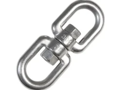 AMANKA XL-Hängesessel Drehwirbel 10 x 125 mm  bis 420 kg Silber