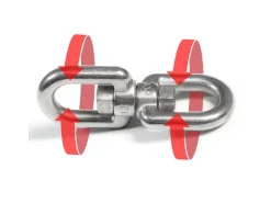 AMANKA XL-Hängesessel Drehwirbel 10 x 125 mm  bis 420 kg Silber