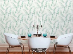 A.S. Creation Vliestapete Four Seasons Blätter Grün-Blau FSC®