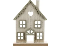 Aufsteller Haus aus Holz 16 cm