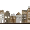Aufsteller Häuserlandschaft aus Holz 30 cm