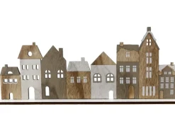 Aufsteller Häuserlandschaft aus Holz 30 cm