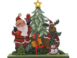 Aufsteller winterliches Motiv aus Holz, 20 cm