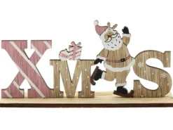 Aufsteller XMAS mit Santa Rosa 18 cm x 9 cm