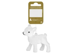 Bambi Kunststoff Samt Weiß 8 cm