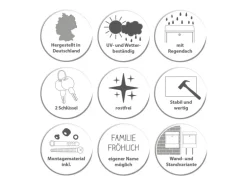 Banjado Briefkasten Edelstahl 38.5x31.5x12cm Ohne Zeitungsfach Inkl. Montagematerial Motiv Vogel Auf Tannenzweig