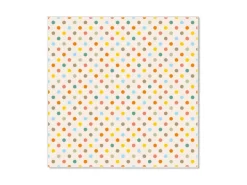 Banjado Magnettafel 50x50cm Magnetwand Weiß Aus Metall Magnetpinnwand Pinnwand Inkl. 4 Magnete Motiv Bunte Punkte