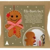 Bastelset Lebkuchen Motiv aus Filz