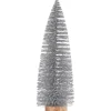 Baum Holzfuß Silber Kunststoff 32 cm x Ø 10 cm