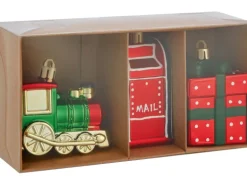 Baumschmuck Kunststoff-Anhänger 3er-Set