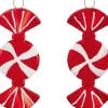 Baumschmuck-Set Bonbon 4-teilig Rot-Weiß
