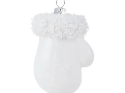 Baumschmuck-Set Fäustling 4-teilig Weiß