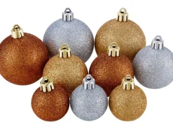 Baumschmuck-Set Gold-Kupfer-Silber 3-fach sortiert