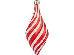 Baumschmuck-Set Ornament 4-teilig 10 cm x 14 cm Rot