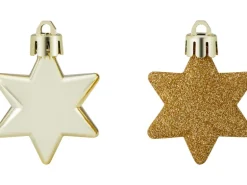 Baumschmuck-Set Sterne 12-teilig Gold