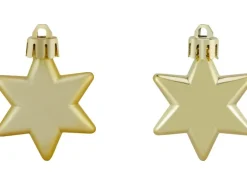 Baumschmuck-Set Sterne 12-teilig 5 cm Gold