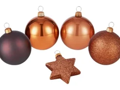 Baumschmuck-Set 50-teilig Braun