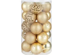 Baumschmuck-Set 25-teilig Goldfarben
