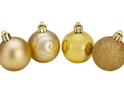 Baumschmuck-Set 16-teilig Goldfarben