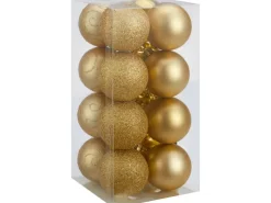 Baumschmuck-Set 16-teilig Goldfarben