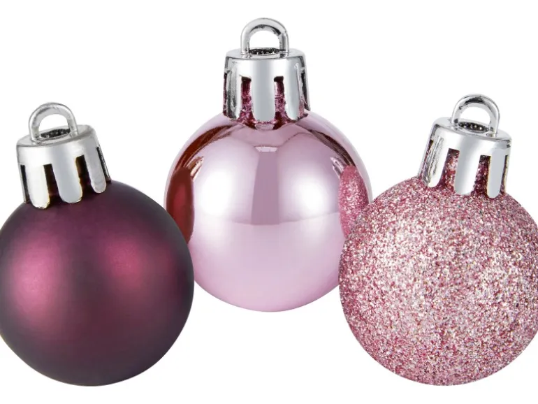 Baumschmuck-Set 9-teilig Pink und Lila