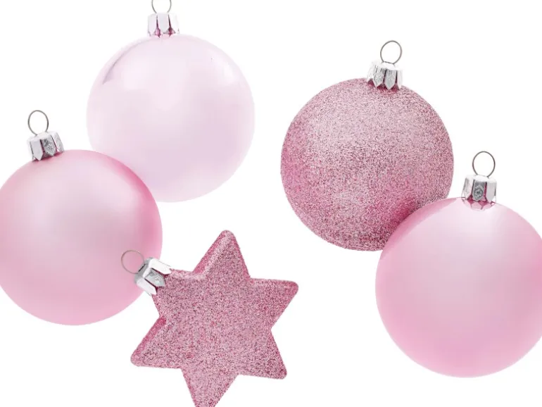 Baumschmuck-Set 50-teilig Pink