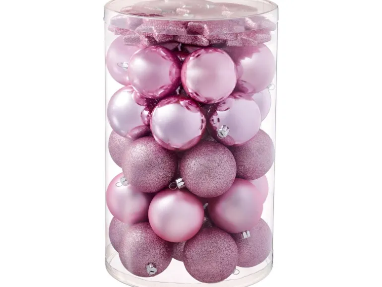 Baumschmuck-Set 50-teilig Pink