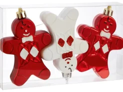 Baumschmuck-Set 3-teilig Rot/Weiß