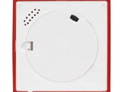 Beleuchtete Schneekugel Telefonzelle 10,5 cm x 10,5 cm x 26,5 cm Rot