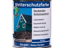 Biopin Wetterschutzfarbe Tannengrün  750 ml