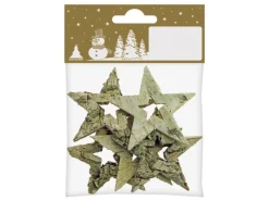 Birkensterne aus Rinde Ø 5 cm 5 Stück