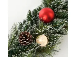 Black Box Trees Girlande Kaprun Grün Frosted Rot 270 cm