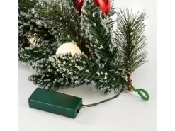 Black Box Trees Girlande Kaprun Grün Frosted Rot 270 cm