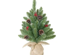 Black Box Trees Künstlicher Weihnachtsbaum Creston Jute Frosted 60 cm