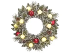 Black Box Trees Kranz Kaprun Grün Frosted Rot Ø 45 cm