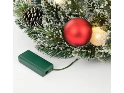 Black Box Trees Kranz Kaprun Grün Frosted Rot Ø 45 cm