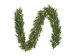 Black Box Trees Weihnachtsgirlande Glendon mit LED-Beleuchtung 270 cm Grün