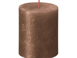 Bolsius Rustik-Kerze Shimmer 80/68 mm Kupfer