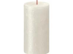 Bolsius Rustik-Kerze Shimmer 130/68 mm Elfenbein