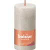 Bolsius Rustik-Kerze Shine 100/50 mm Sandgrau