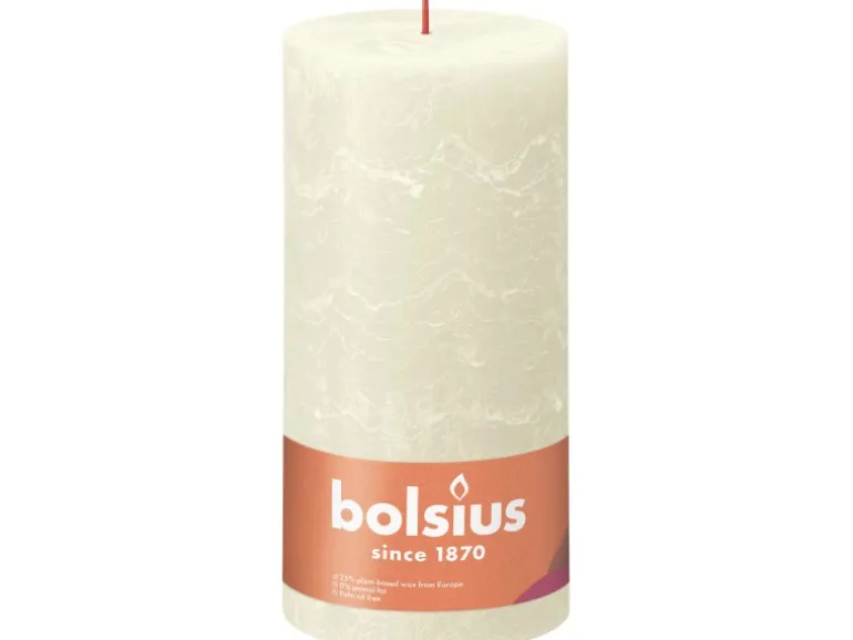 Bolsius Rustik-Kerze Shine 200/100 mm Weiche Perle
