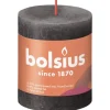 Bolsius Rustik-Kerze Shine 80/68 mm Stürmisches Grau