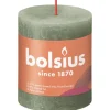 Bolsius Rustik-Kerze Shine 80/68 mm Frische Olive