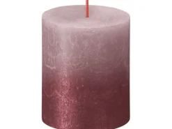 Bolsius Rustik-Kerze Sunset 80/68 mm Eschenrose-Rot